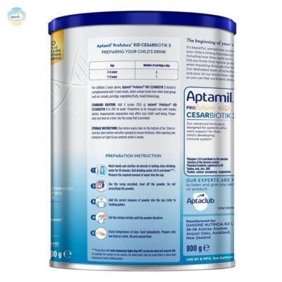 Aptamil new zeland số 3 sua aptamil profutuna kid cesarbiotik so 3 800g 2y 3